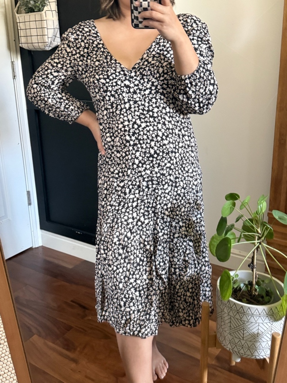 ASOS Pull & Bear Floral Cottagecore Midi Dress. Size S